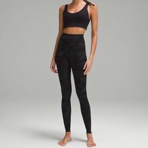 Lululemon Athletica Black Camo Leggings
